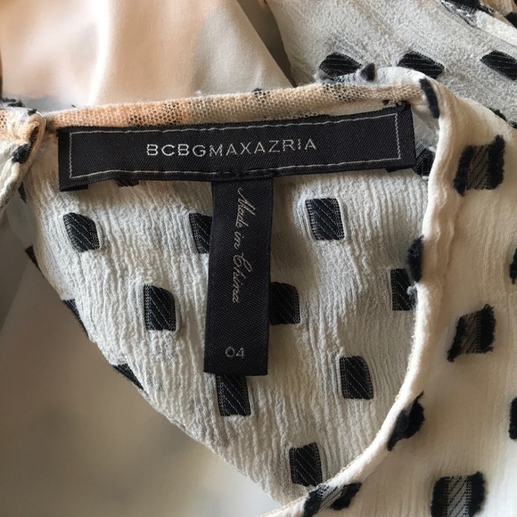 ✨SALE✨ BCBGMaxAzria dotted flutter sleeve dress - Picture 8 of 8